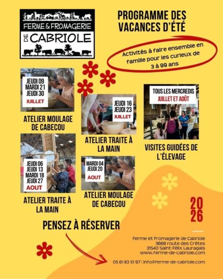 Ateliers été 2026