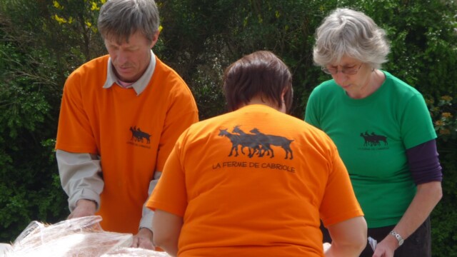Préparatifs pour l'apéro du dimanche